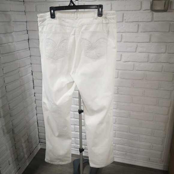 Raphaela by Brax Proform Slim Ladies Size 18R Rosanna Rocket Off White Pants - Picture 2 of 14